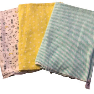Set of three Carters receiving blankets